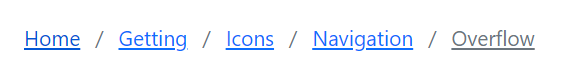 Blazor Breadcrumb Component