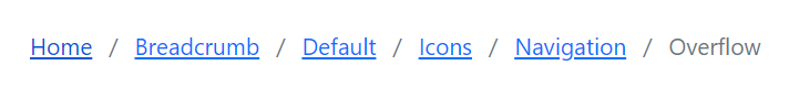 Blazor Breadcrumb Component