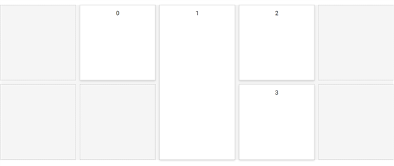 Blazor Dashboard Layout with GridLines