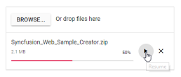 Resuming File Uploads in Blazor FileUpload
