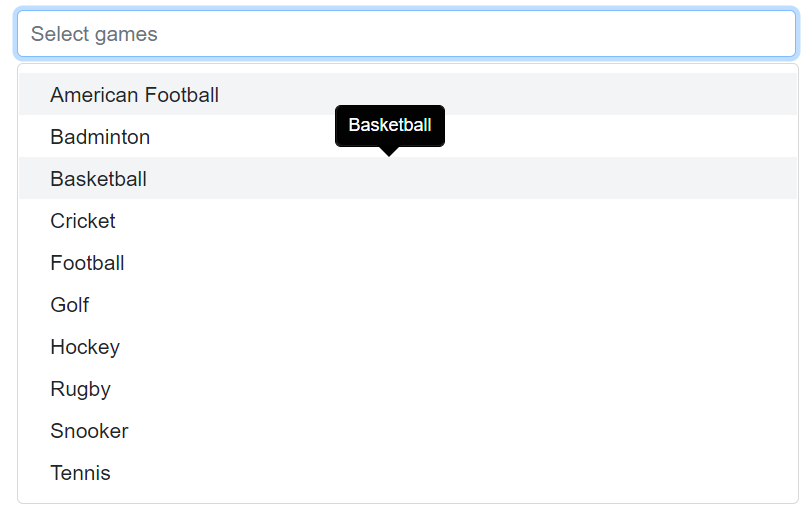 Blazor MultiSelect DropDown displays Tooltip