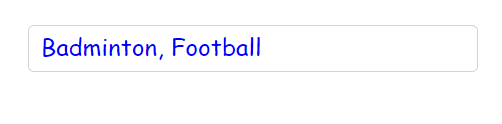 Blazor Multiselect DropDown appearance of the delimiter container