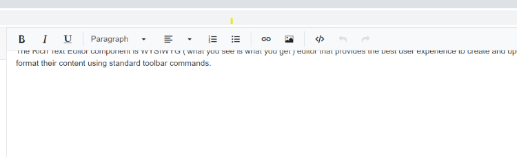 Blazor RichTextEditor floating toolbar