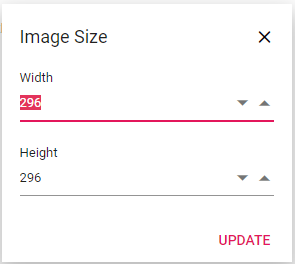 Blazor RichTextEditor changing image dimension