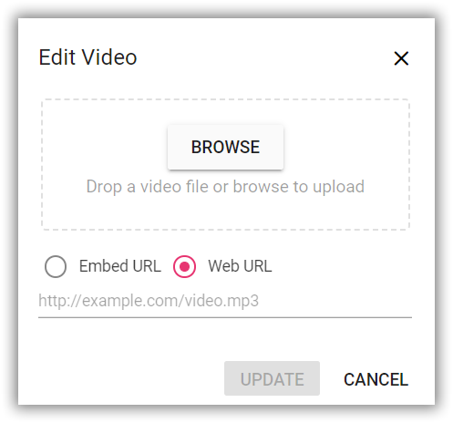 Blazor RichTextEditor web video replace