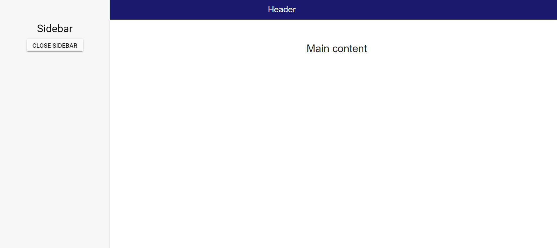 Blazor Sidebar with Animation