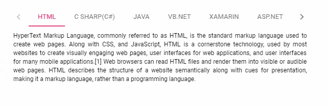 Scrolling in Blazor Tabs